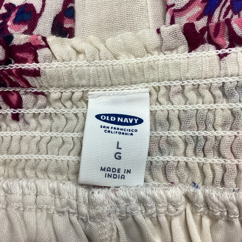 Old Navy Floral Ruffle Mini Skirt Large NEW! - Image 4