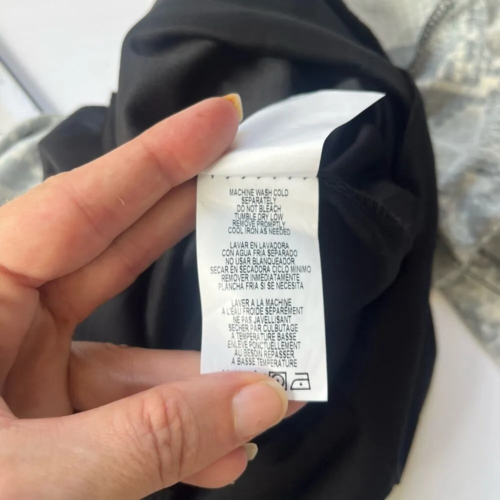 Jump Apparel Snake Print Slip Dress Sz 8 Y2K Grunge Sexy Clubwear Gray Cowl Mini - Image 12