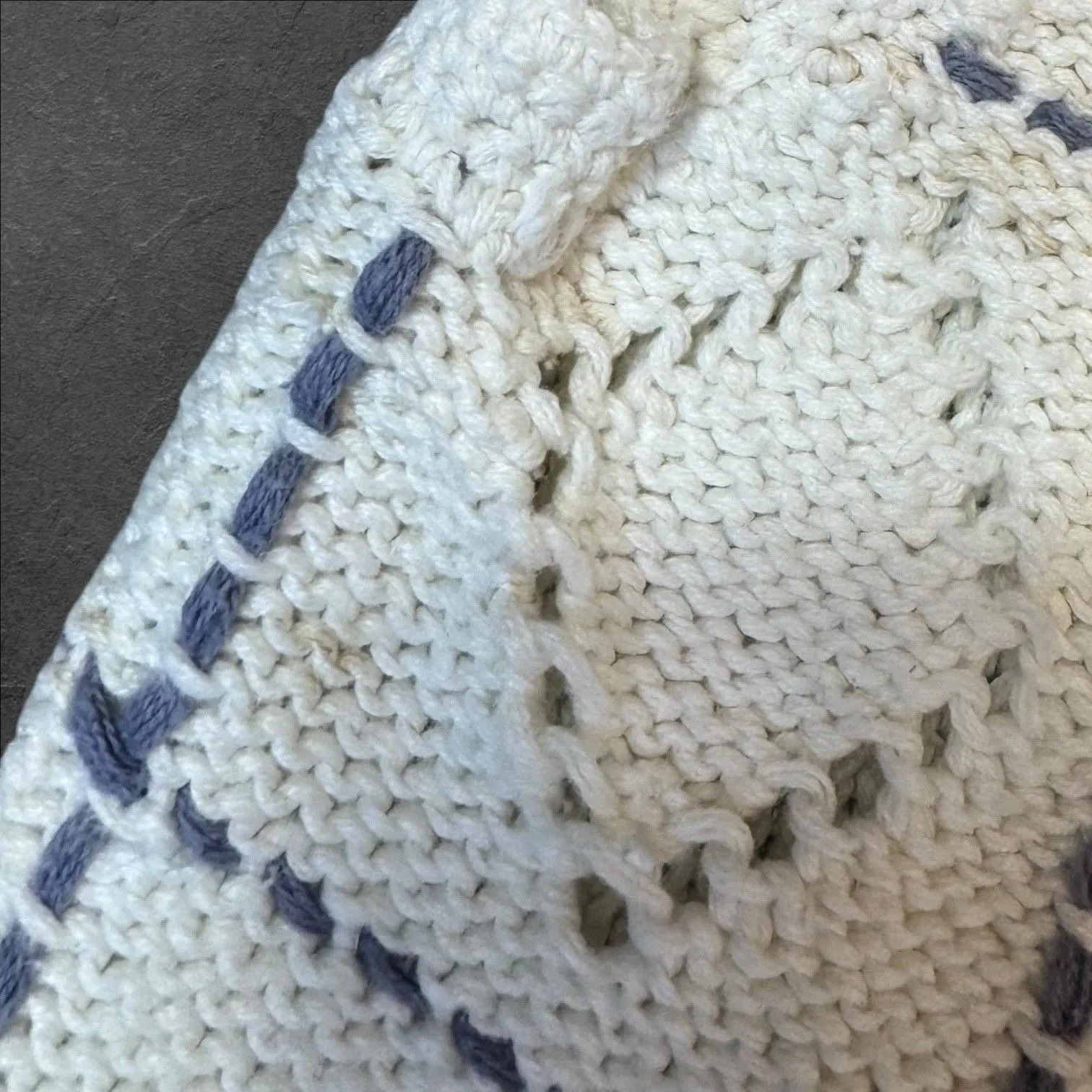 Vintage Floral Cottage Patchwork Sweater Vest Size 18/20 Holiday Country Farm White - Image 9