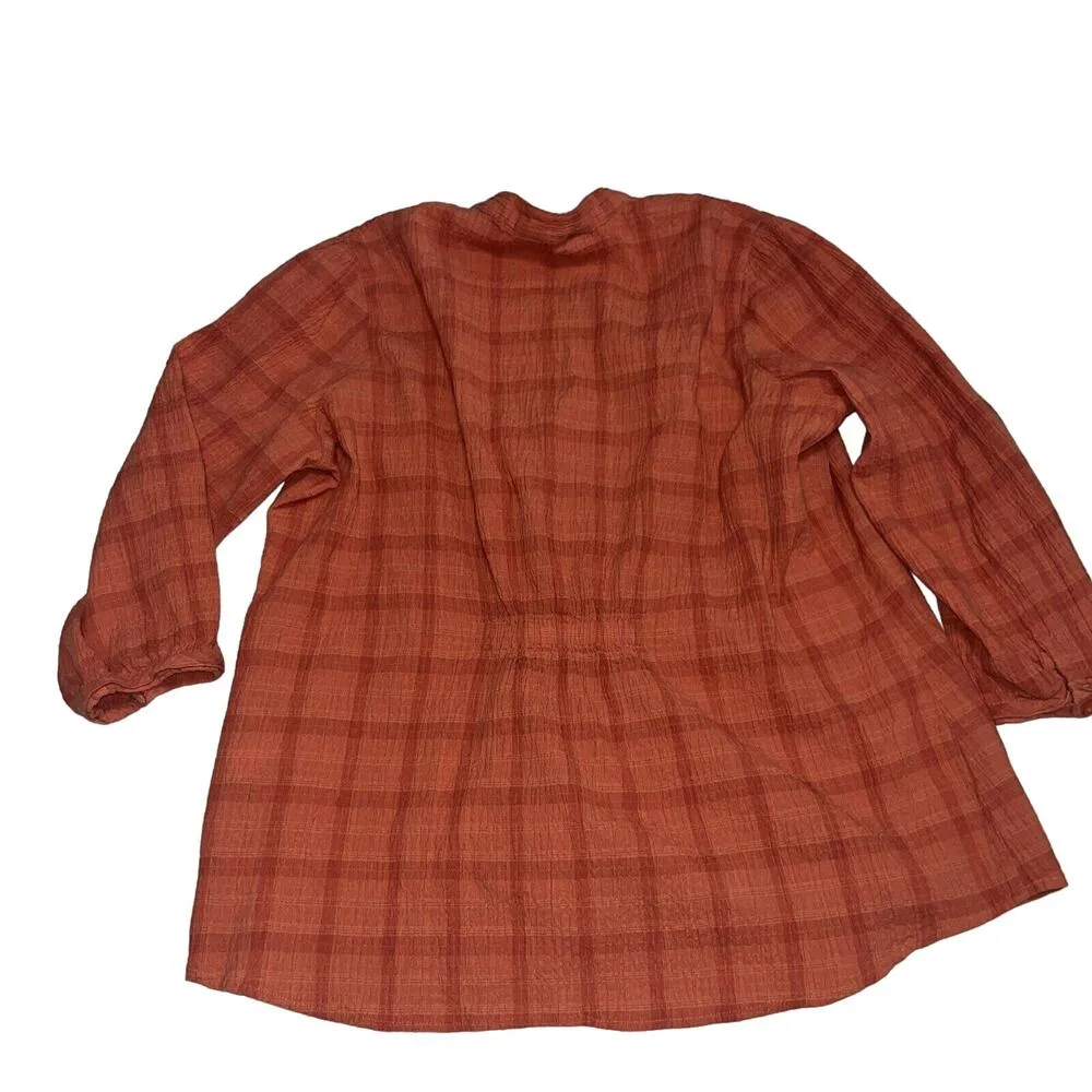 Woolrich Peach XL Women’s Button Up Blouse - Image 10