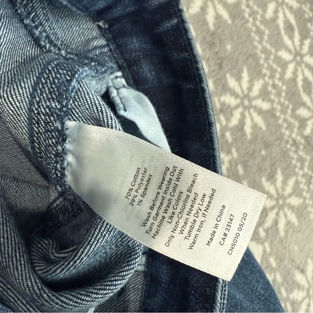 NWT Talbots Flawless High Waist Flare Jeans In Nova Wash Blue Full Length Size 6 - Image 9