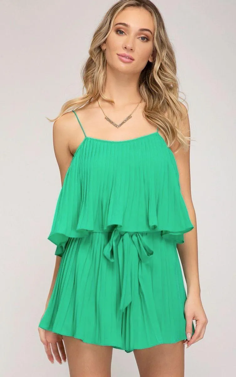 NEW- LUCKY PLEATED ROMPER - Image 2