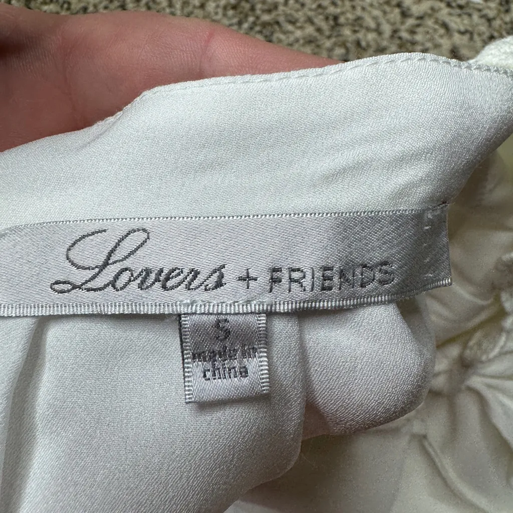 Lovers+Friends Small White High Neck Cut‎ Out Back Mini Dress CP - Image 4