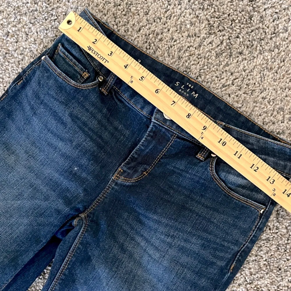 White House Black Market The Slim Bootcut Jeans Med Dark Wash Women’s Size 2 - Image 10