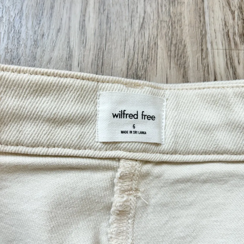 Aritzia Wilfred Free Modern High Waisted Twill Cargo Pants in Sand Size 6 - Image 6