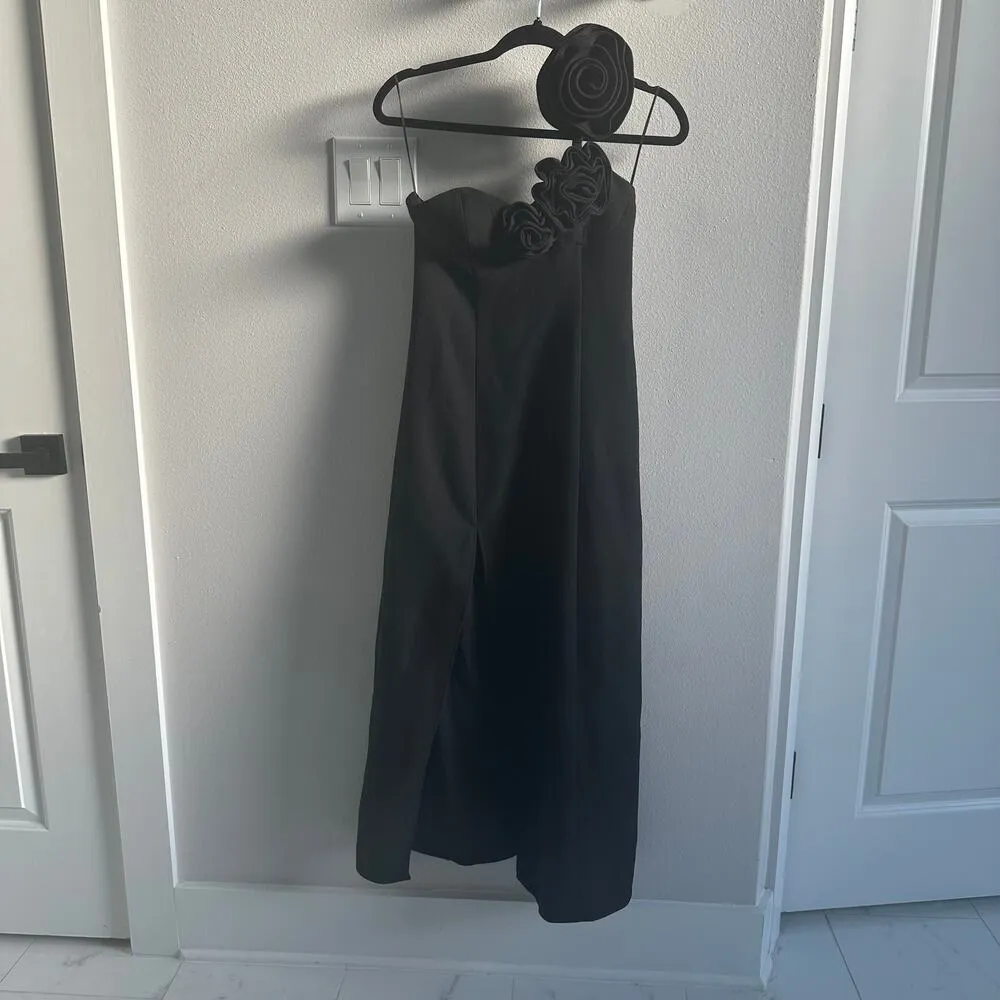 Anthropologie The Wolf Gang Flores One-Shoulder Rose Midi Dress - Image 2