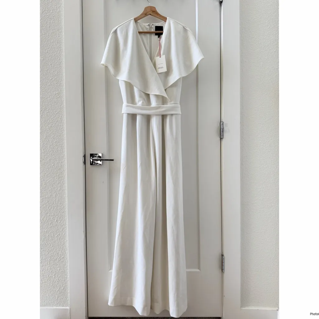 Alex Marie Beth White Jumpsuit Size 14 NWT - Image 2