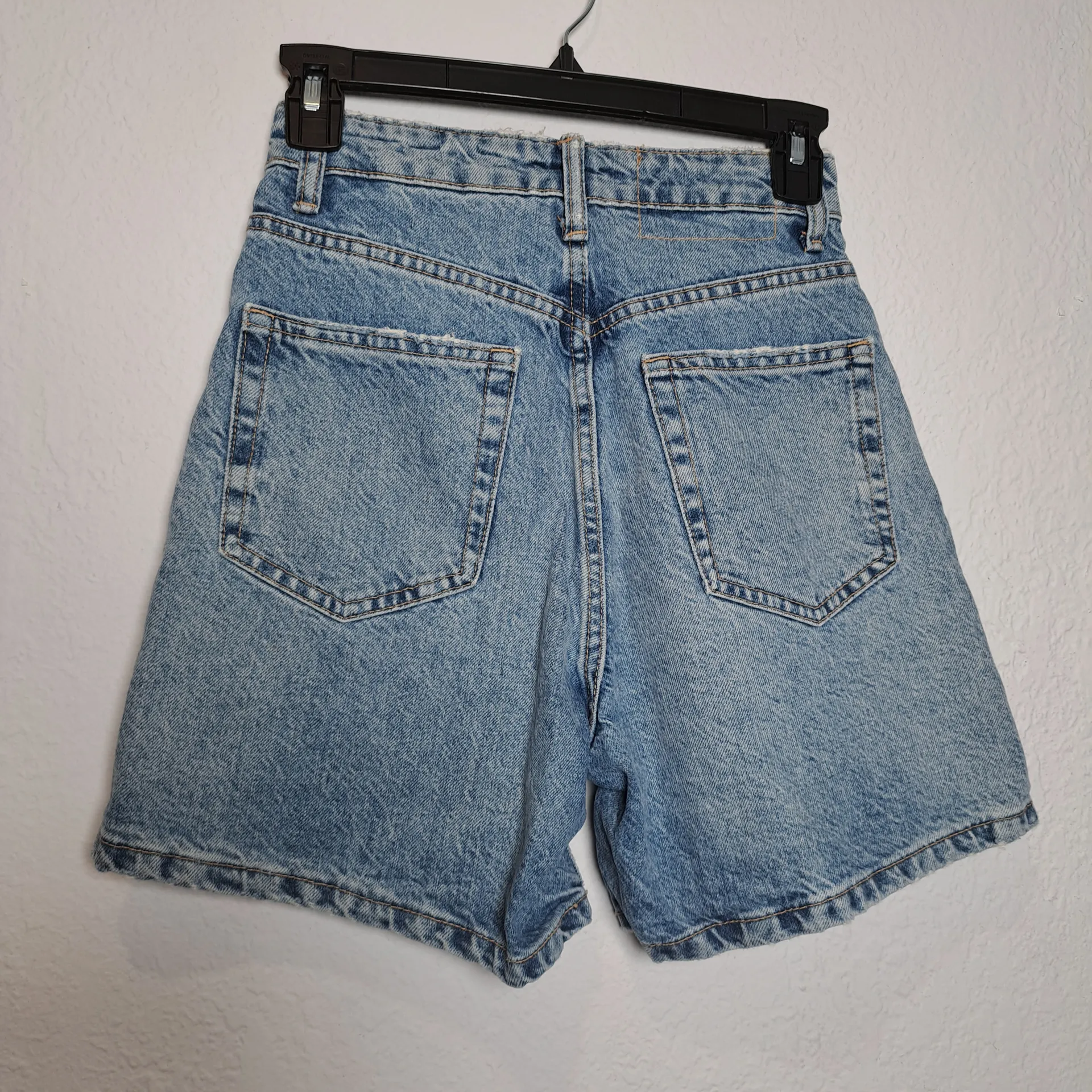 ZARA  Classic Blue Denim Shorts - Image 2