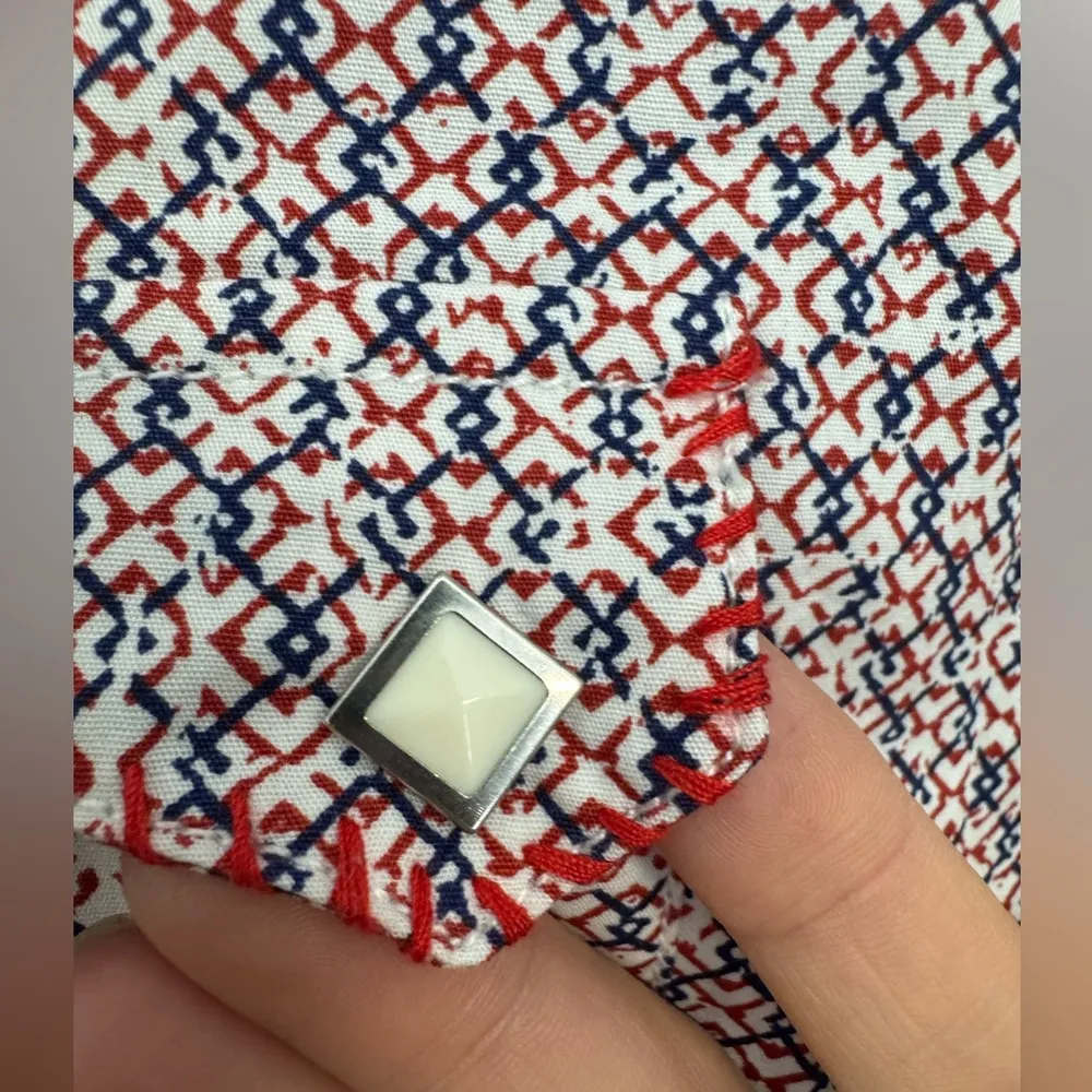 NWT Panhandle Slim Patriotic Pearl Snap Button Down - Image 4