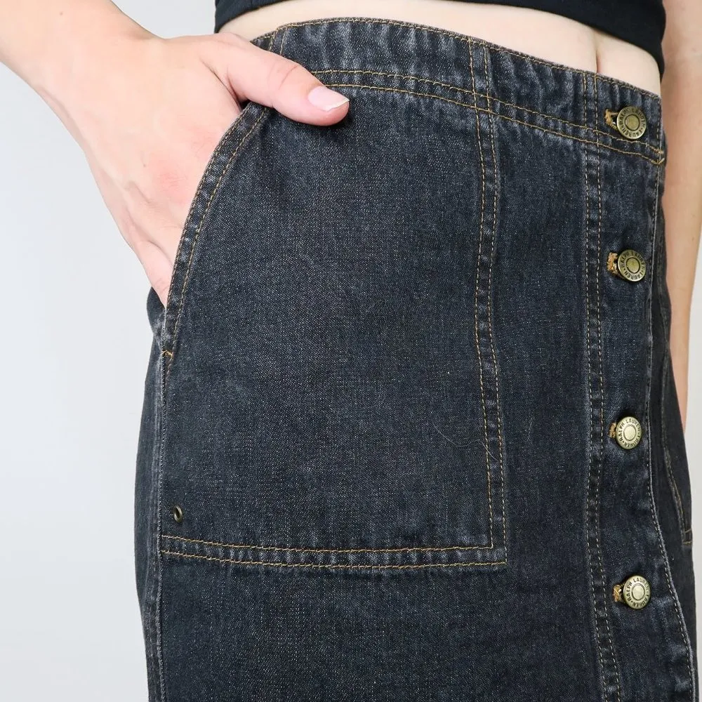Lauren Jeans Co Black Denim Mini Skirt 6P - Image 2