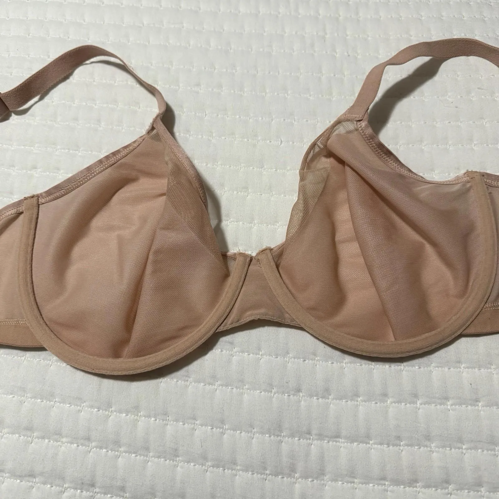 Soma Unbelievable Lift Unlined Perfect Coverage Bra 40C Hush Pinkish Blush Nude - Image 5