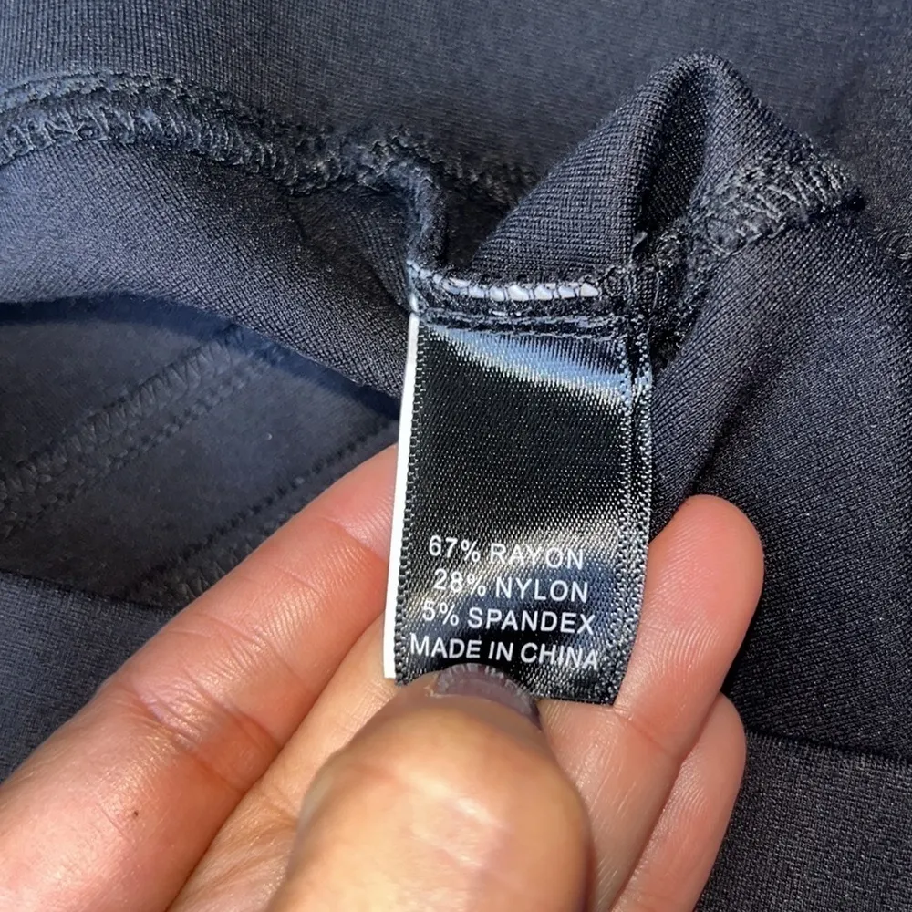 Betabrand Straight Leg‎ Classic Dress Pant Yoga Pants Black Small - Image 10