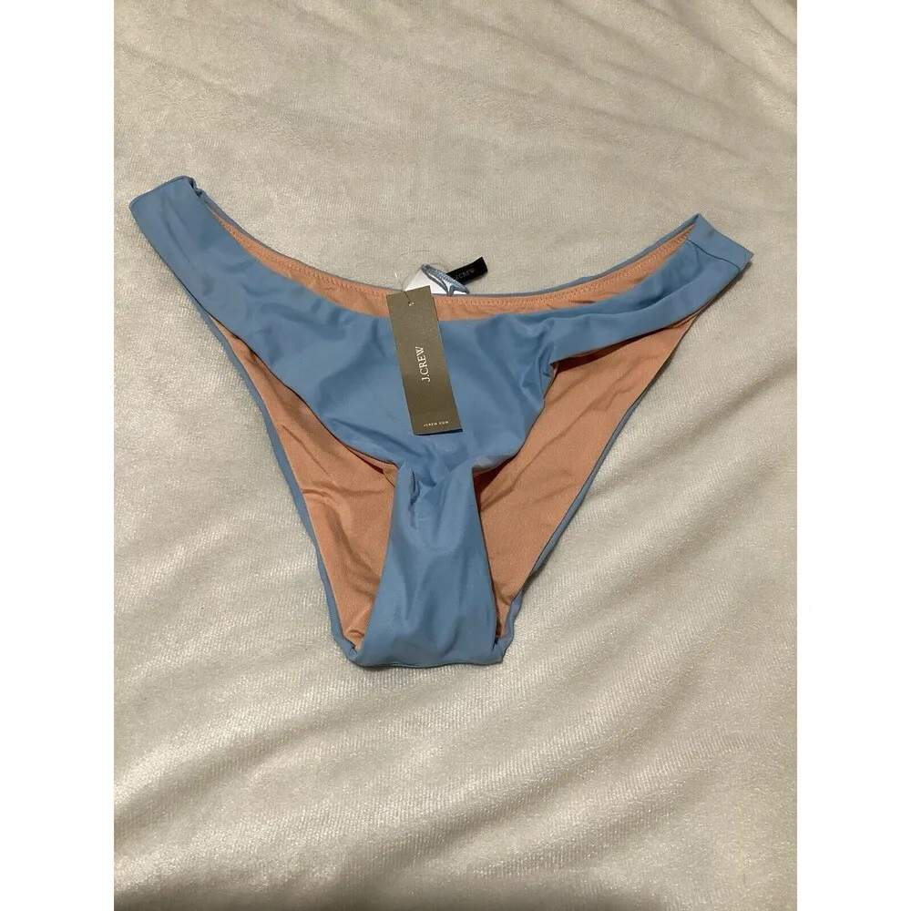 J. Crew Light Blue Bikini Swim Bottom Cheeky Small Blue Mist - Image 2