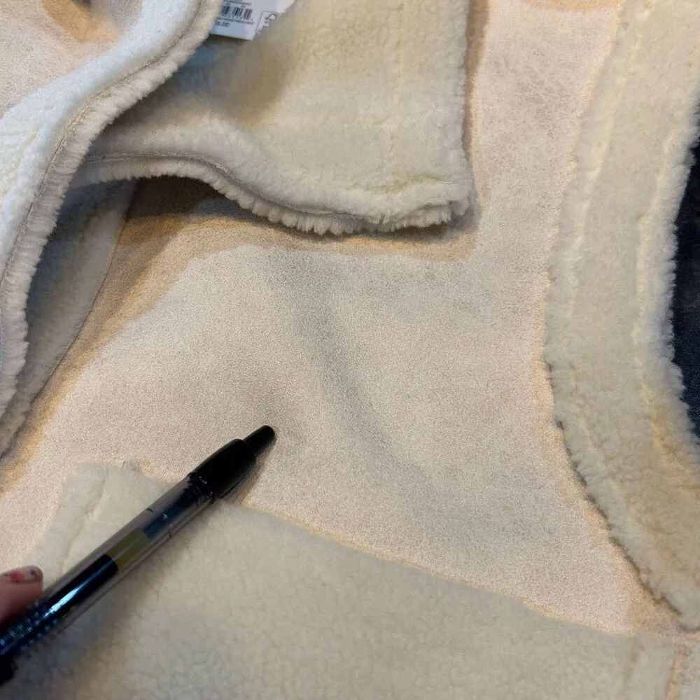 Madden Girl Ivory Cream Juniors Large New Cropped Vest - Image 5