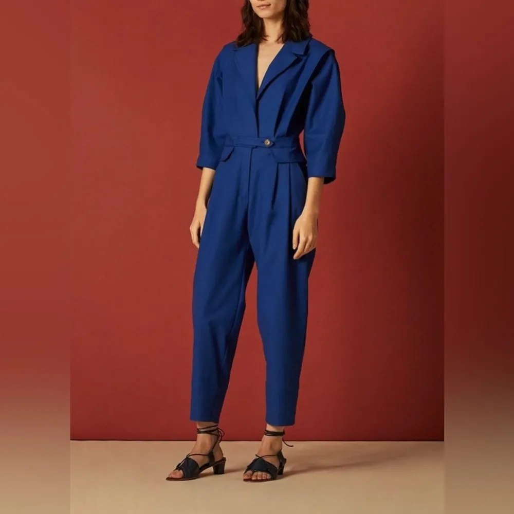 Sea Kamille cotton blend jumpsuit 0 Blue - Image 14