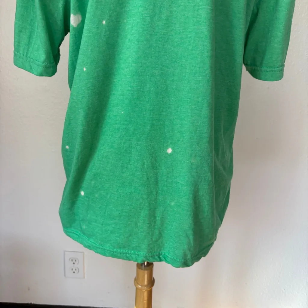 Hocus Pocus Y’all Green Bleached Short Sleeve Halloween T-Shirt - Image 4