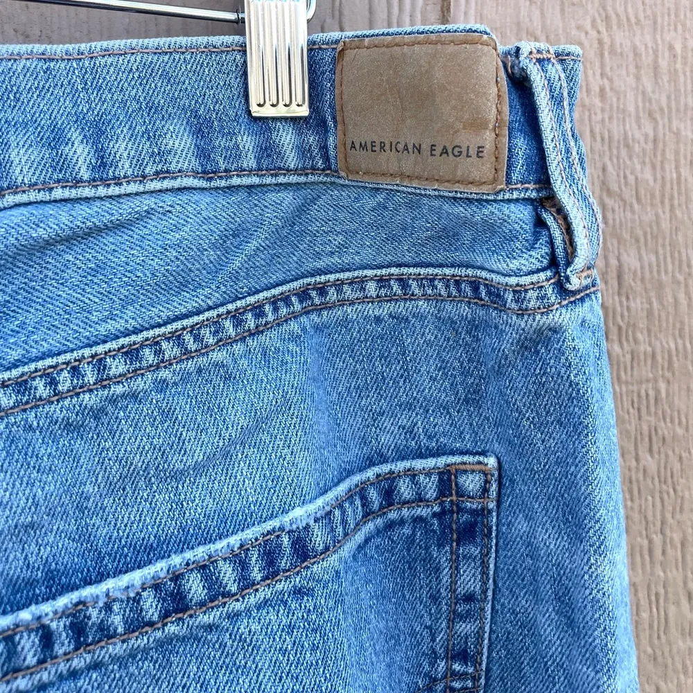 American Eagle Womens Jeans Blue Jean Highest Rise 90s Flare Distressed Plus 20 - Image 10