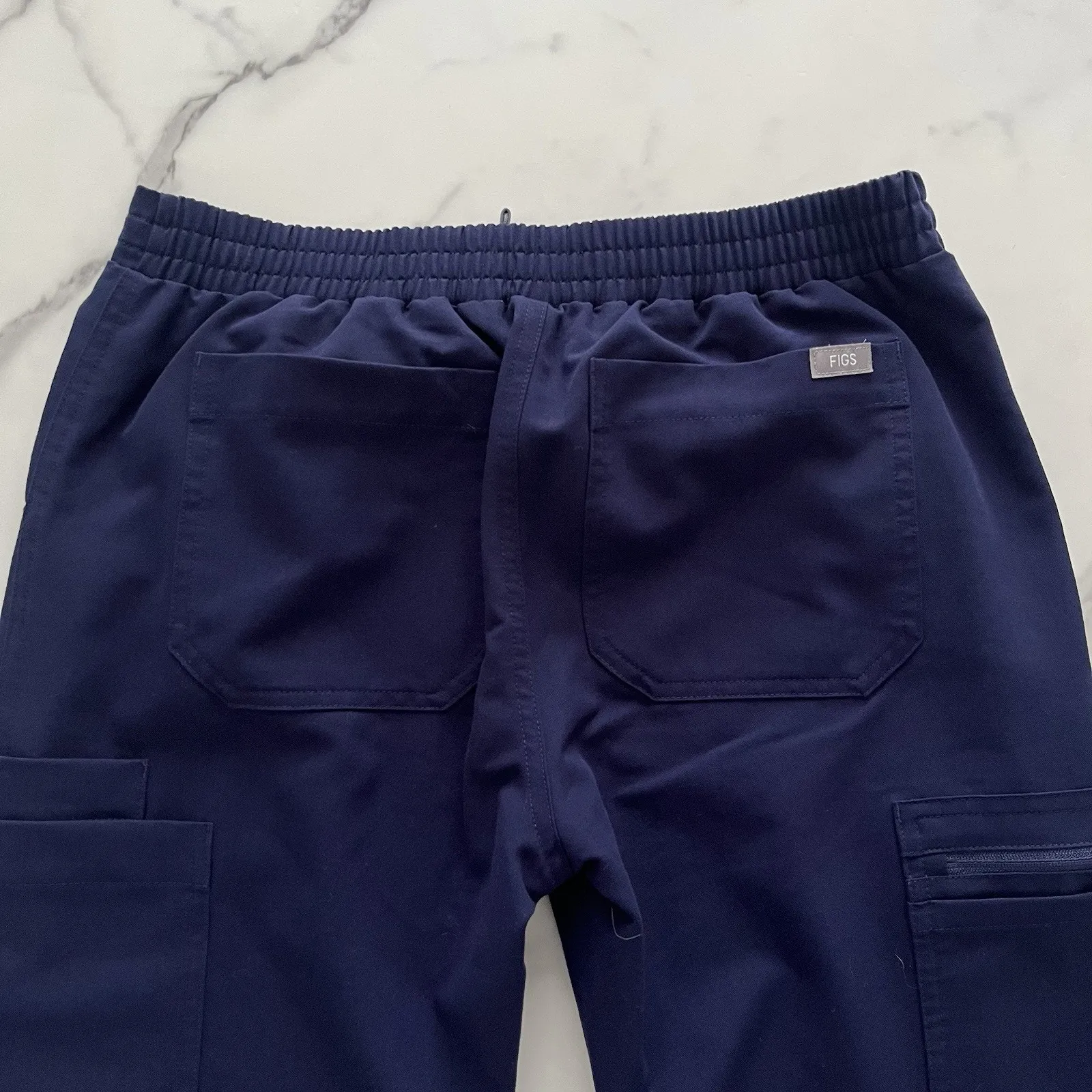 Figs Yola Scrub Skinny Pants Navy Blue Size Sz XS Petit Career Nurse office - Image 6