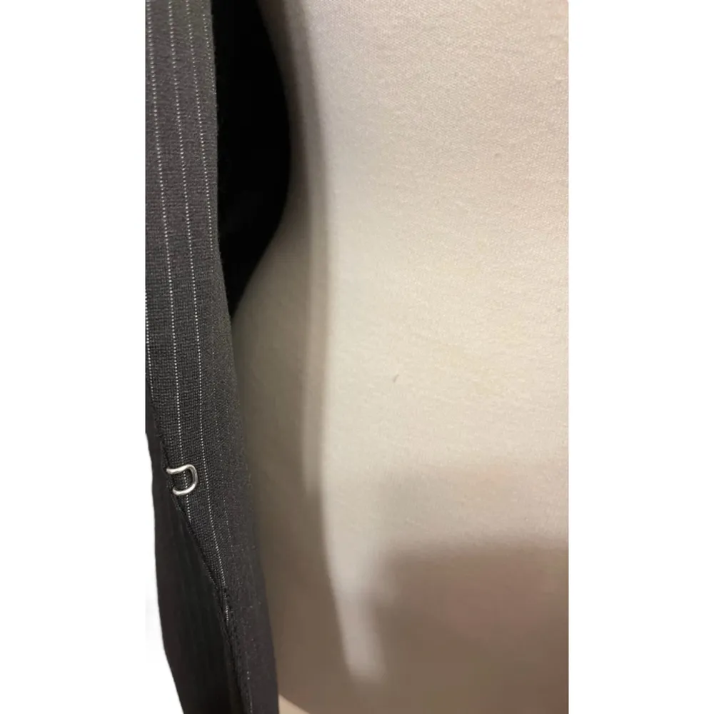 Women's Jade & Ivory by 26 International Blazer Size Large Black White Striped - Image 4