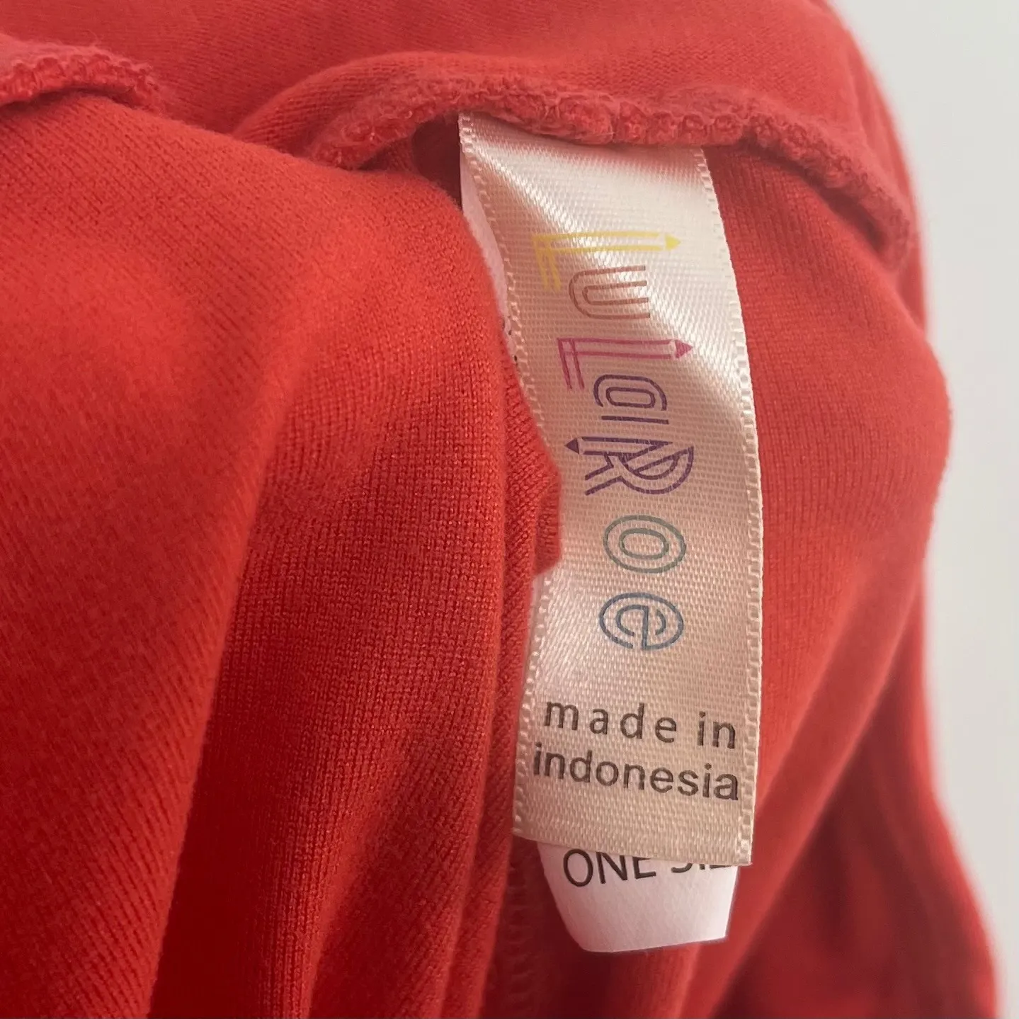 LuLaRoe OS One Size Orange‎ Leggings Casual Soft Loungewear - Image 4