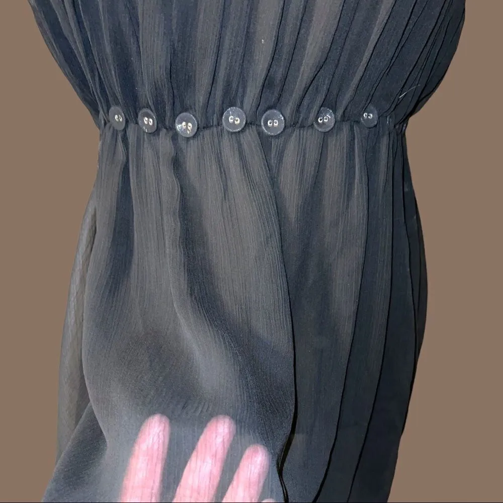 Mixit brand adorable sheer black and nude top with underlay! - Image 4