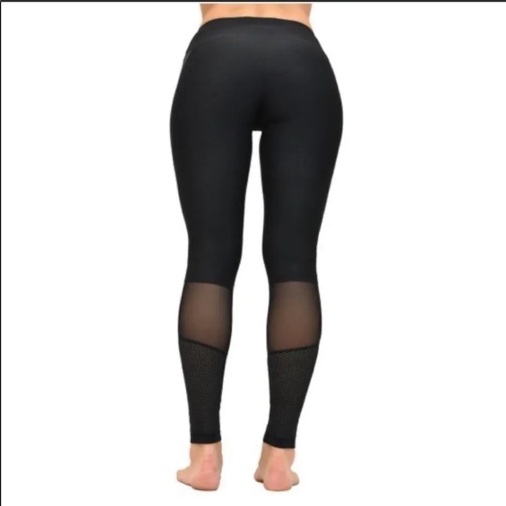 Central Park Sport Moto Mesh Panel Workout Leggings M NWT - Image 2
