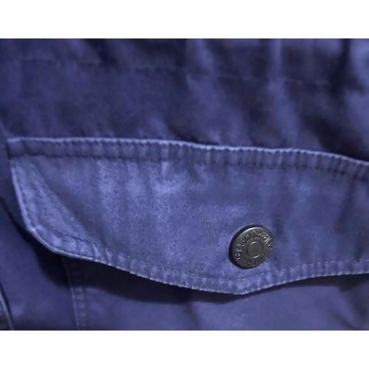 Cabin Creek Women’s Parka Coat L Navy Blue Flannel Lined Adjustable Warm - Image 7