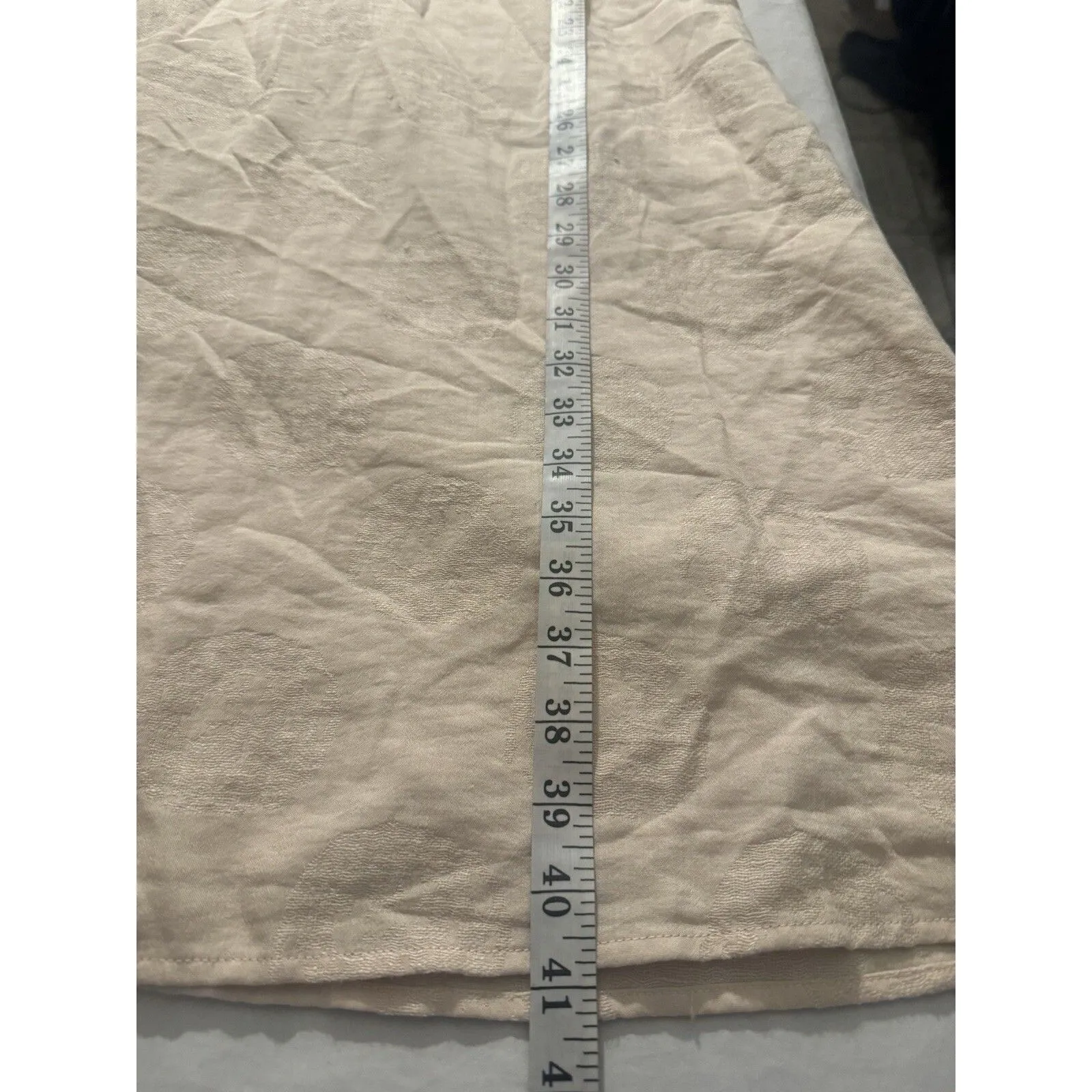 Roolee Dress Womens Sz Small Linen Silk Blend Long Sleeve Minimalist Neutral - Image 15