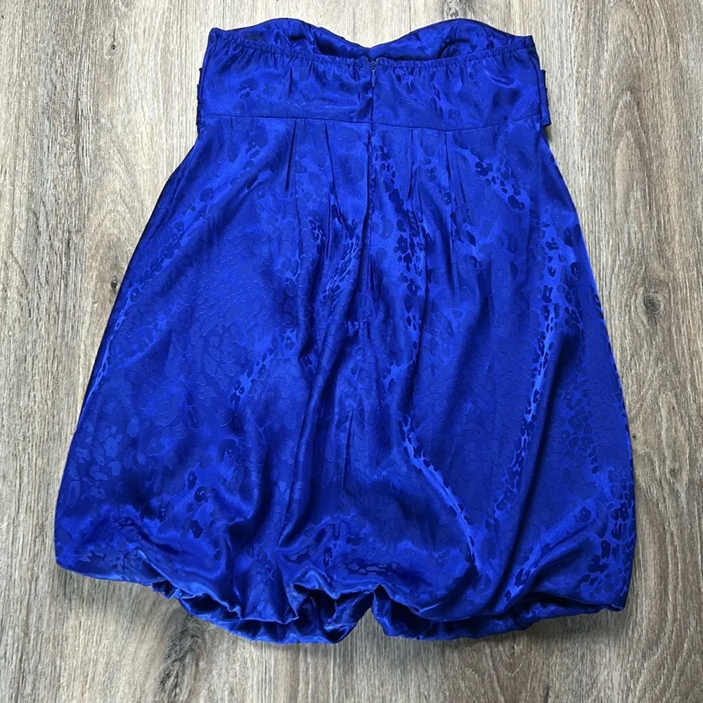 Forever 21 Strapless Royal Blue Dress Size Medium - Image 2