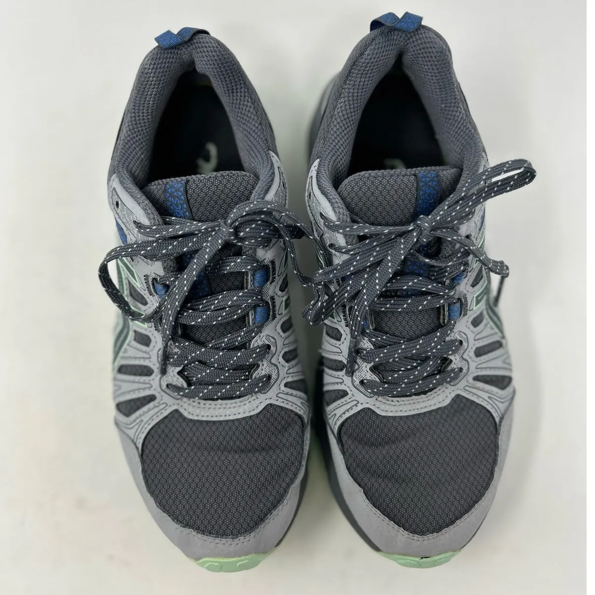 Asics Women's Light Green‎ Gray Canvas Gel Venture 7 Sneakers Size 6 - Image 5