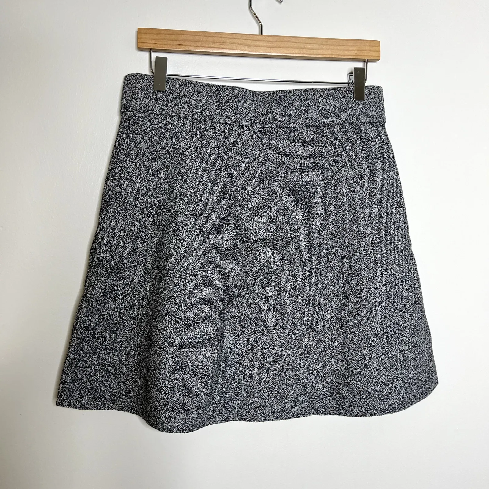Loft Gray High Waisted Skater Skirt - Image 2