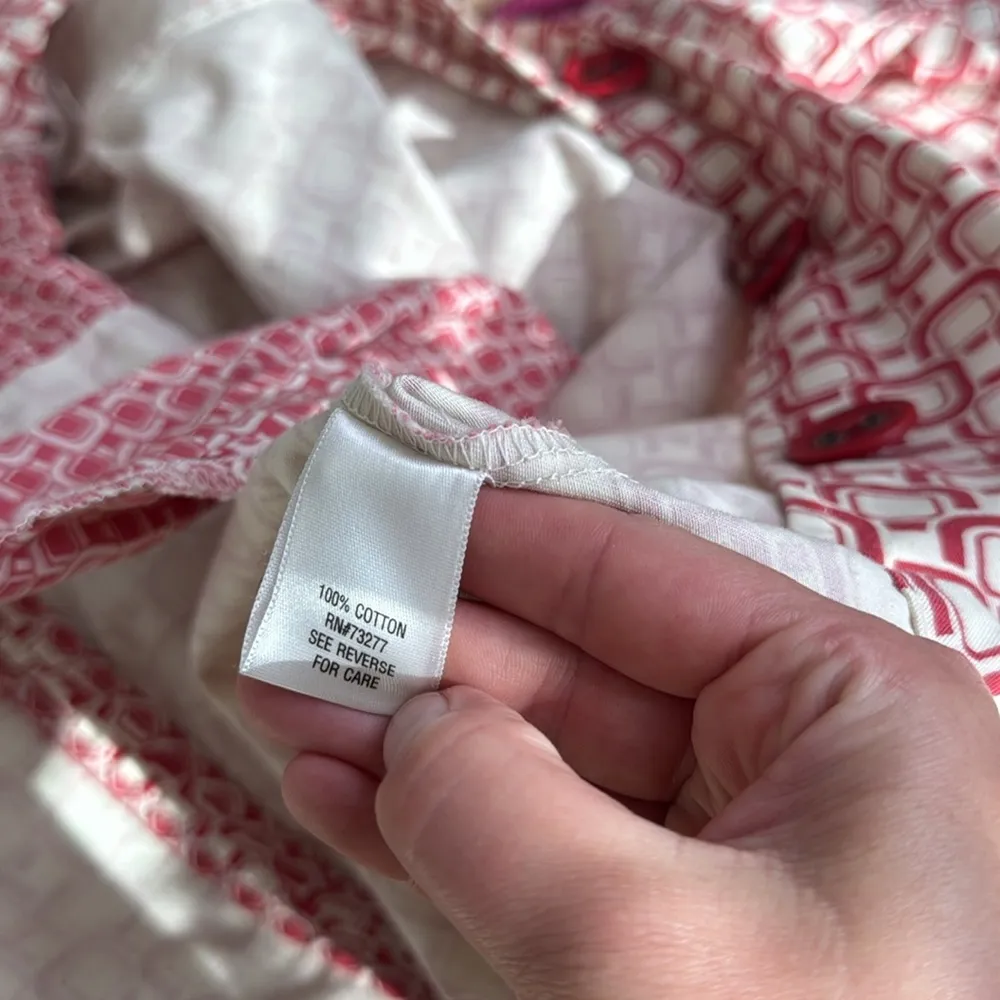 Sanoma y2k funky print trench coat Red Size M - Image 7