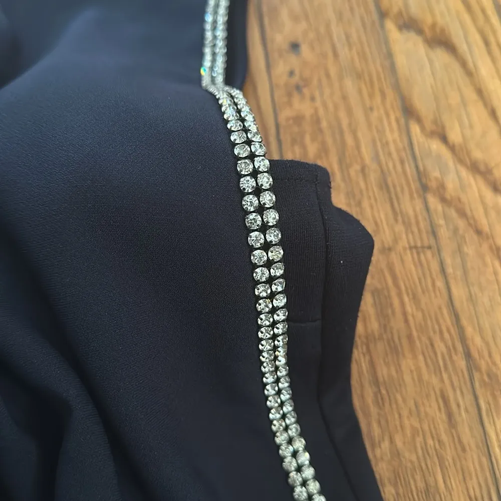 Ted Baker Burford Navy double layer embellished sheath dress size 3 TED - US 8 - Image 6