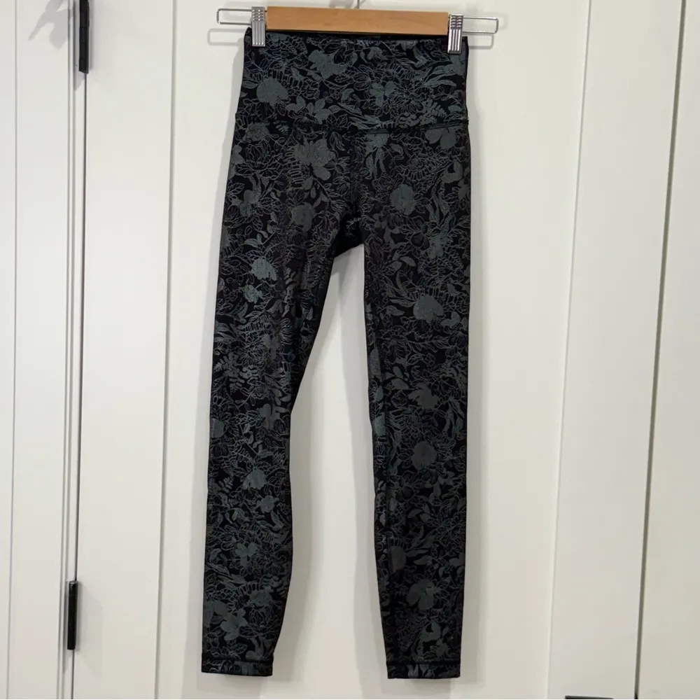 Lululemon Iridescent Foil Set Wunder Train Leggings 25” Longline Bra Black 4 - Image 8