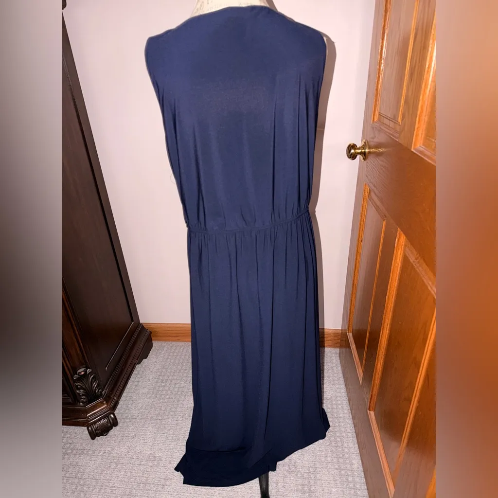 Emma & Michele Navy maxi dress - Image 2