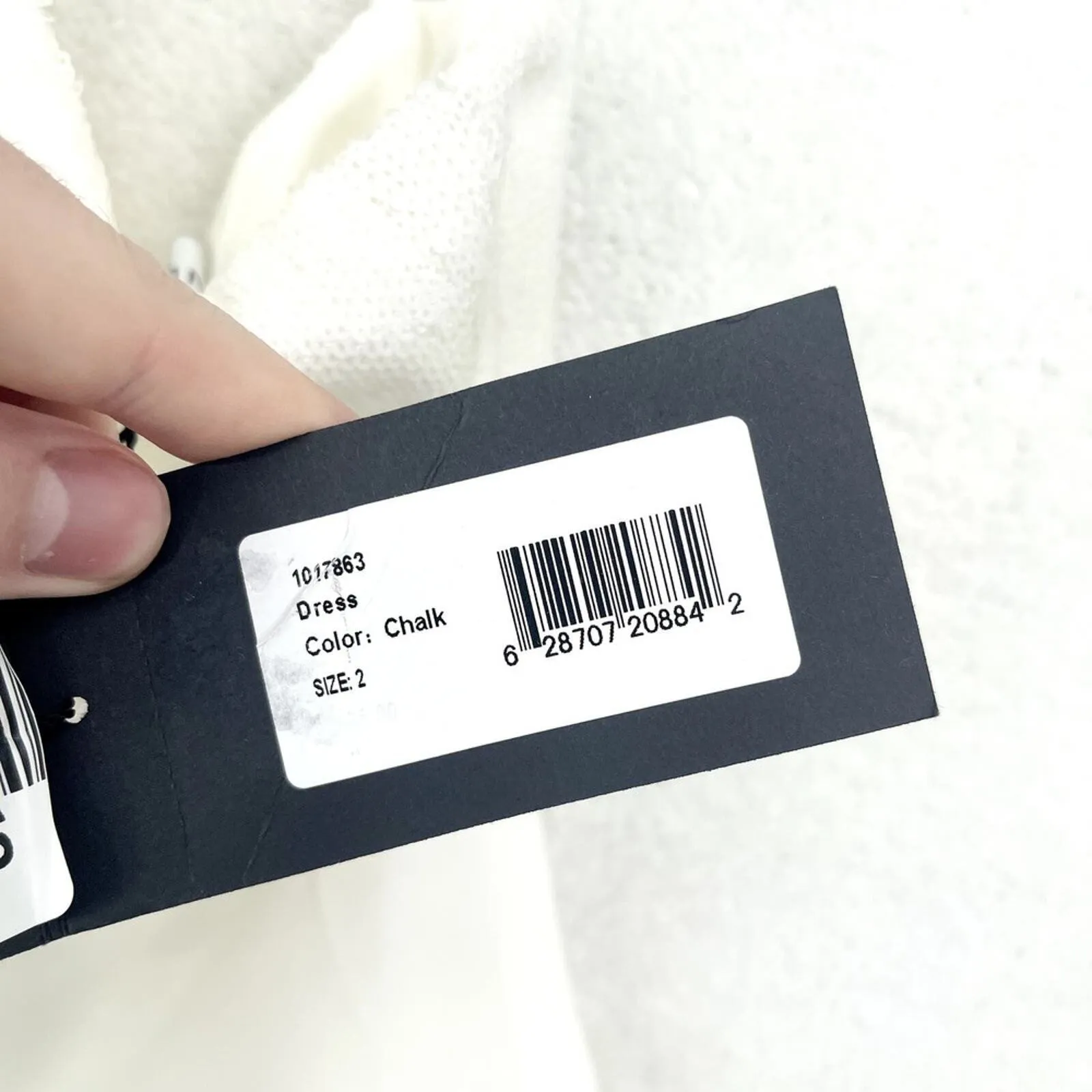 Halston Dress Women Size 2 Mini White Halter Neck Cross Front Diletta Sequin NEW - Image 2