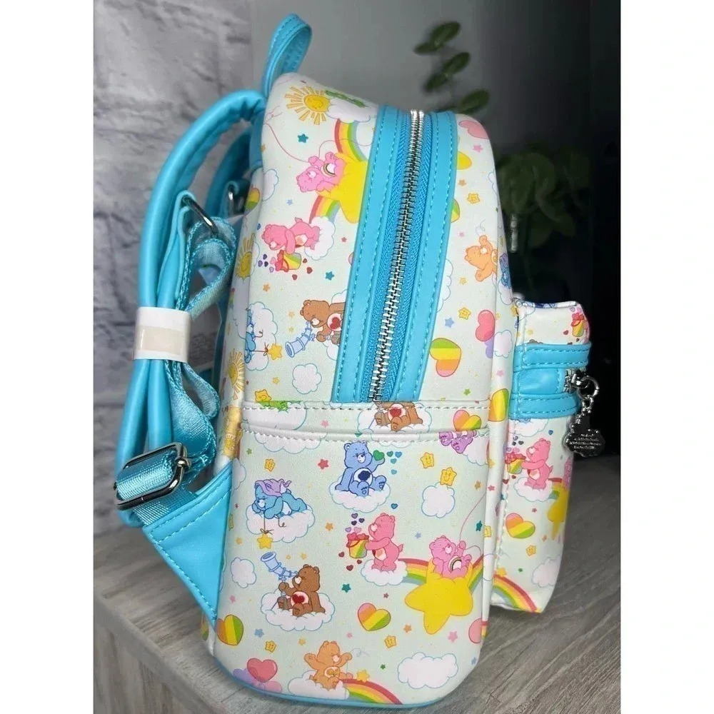 NWT COLLECTION LOUNGE EXCLUSIVE LF CARE BEARS RAINBOW MINI BACKPACK! - Image 5