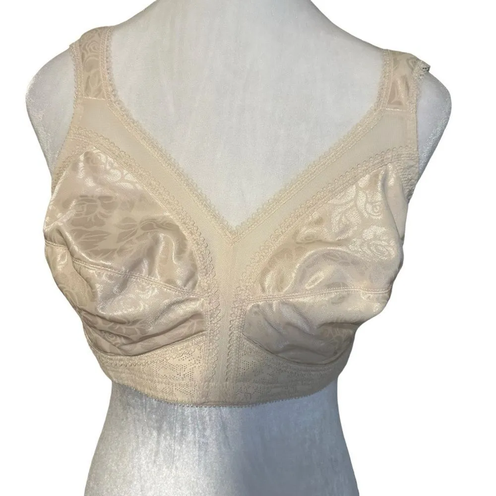 PLAYTEX 4693 Size 38C 18‎ Hour Bra Cream Comfort Wireless Full Coverage Bra - Image 3