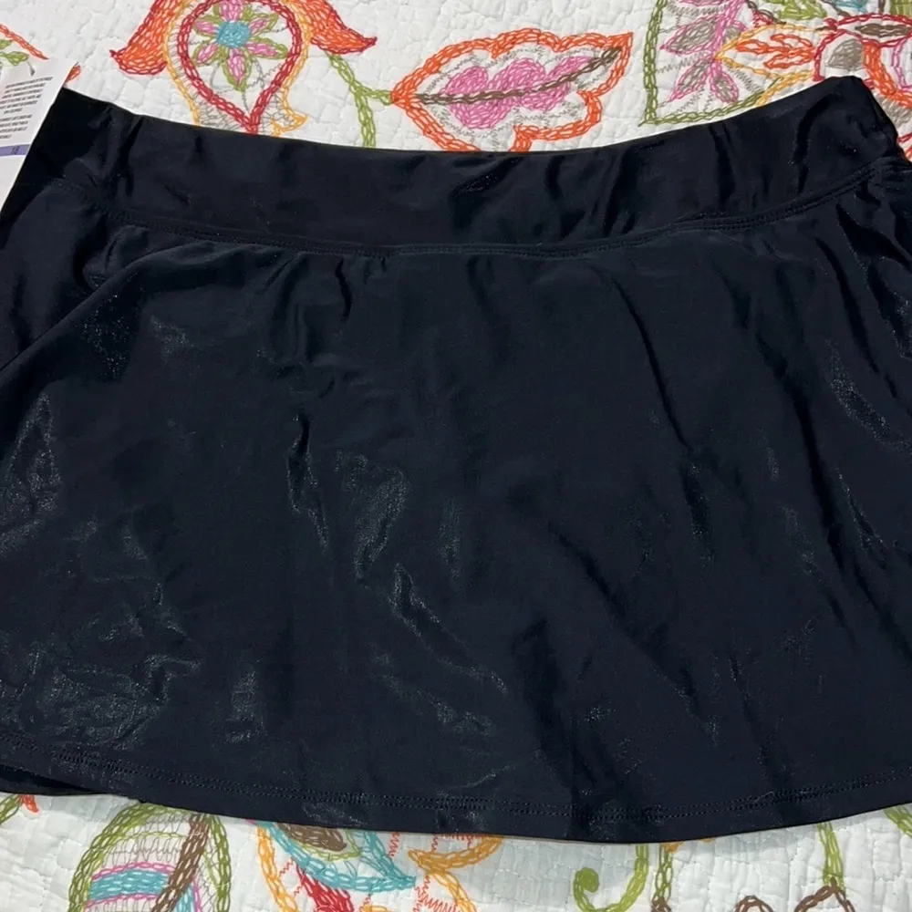 Maxine of Hollywood black womens size 18 women’s wide waistband Lycra skort NWT - Image 9