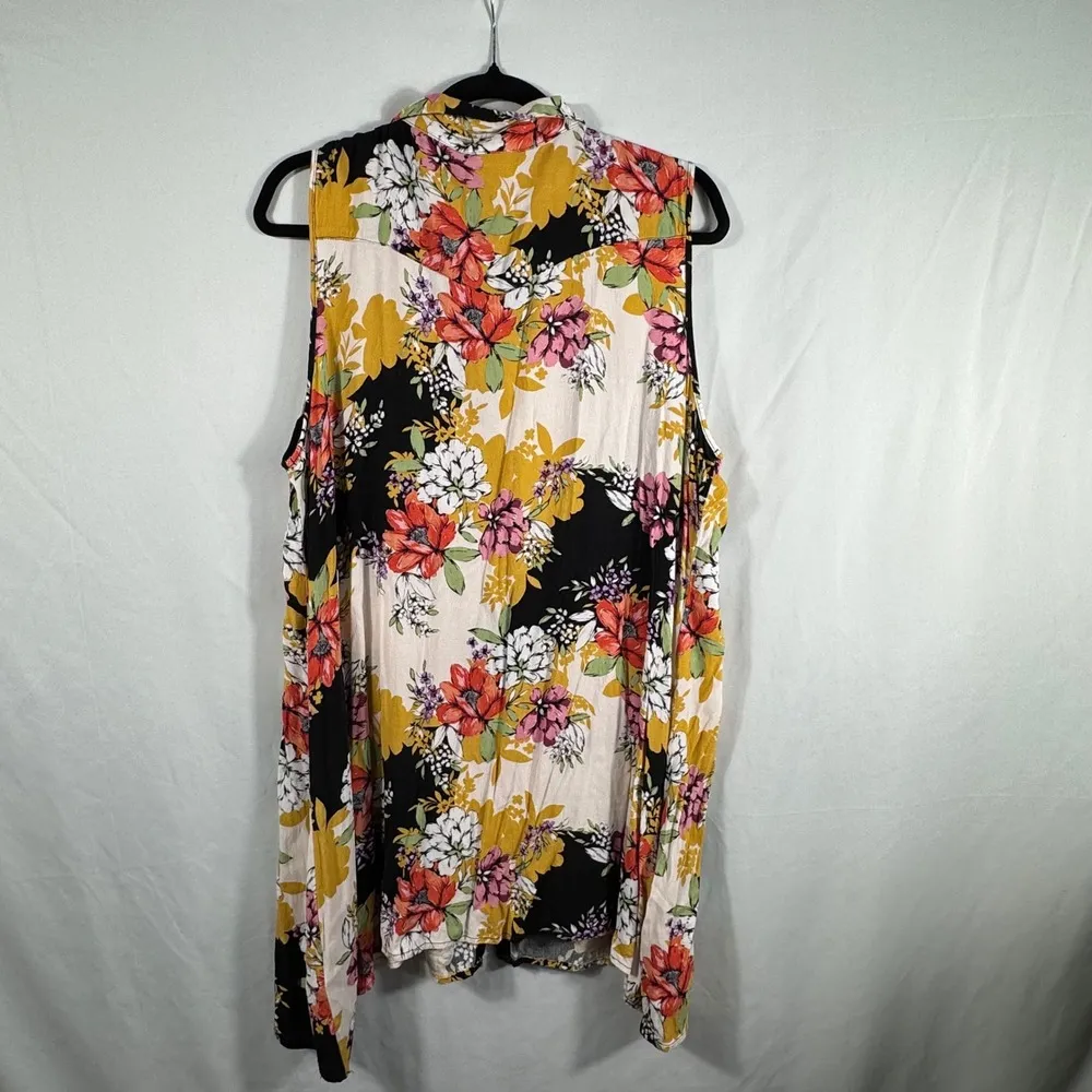 Cupio Curvy Women's Sleeveless . Dress 100% Rayon Sz 1x - Image 3