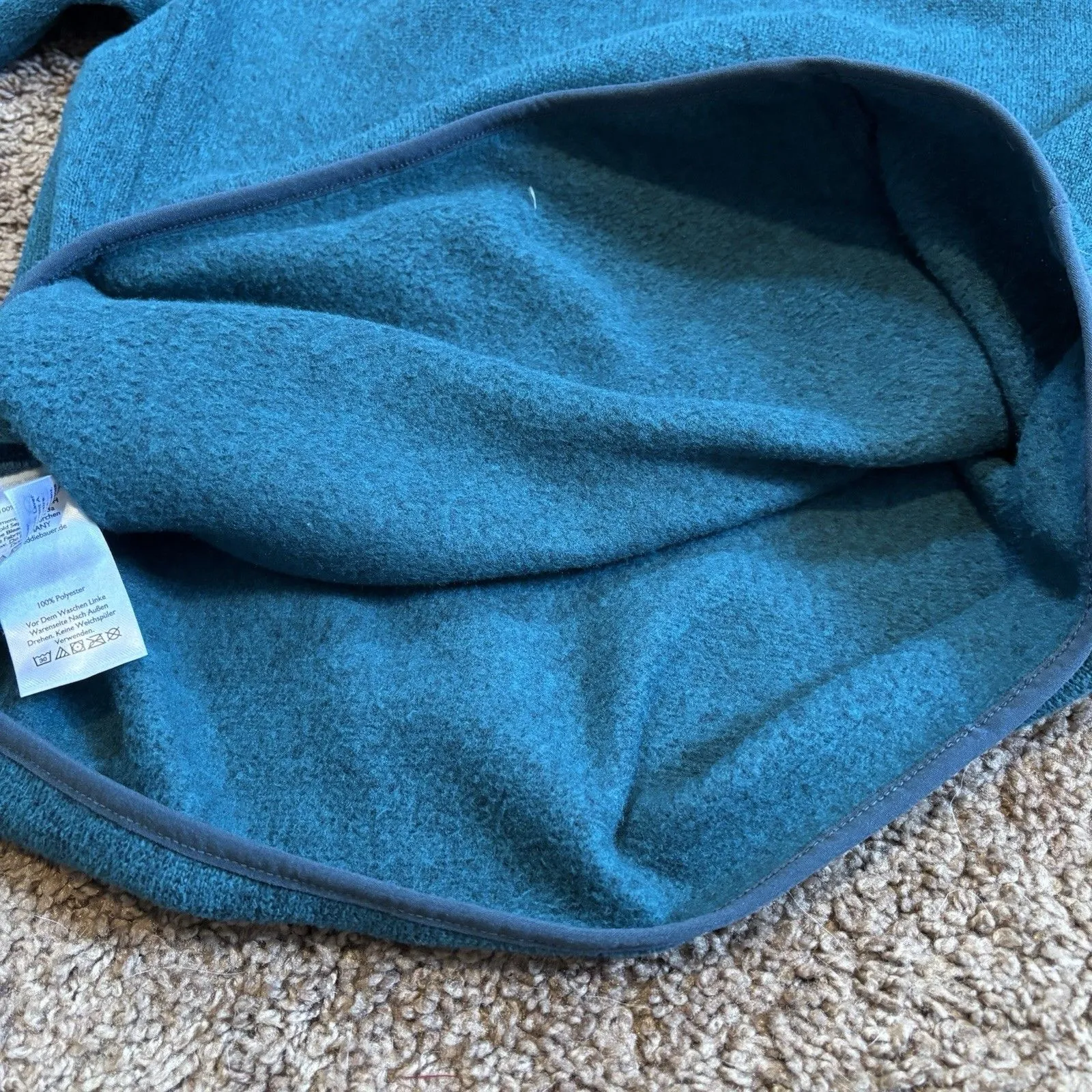 EDDIE BAUER Womens Cozy FLeece Mock Neck Pullover Teal Sweater Size M Casual - Image 10