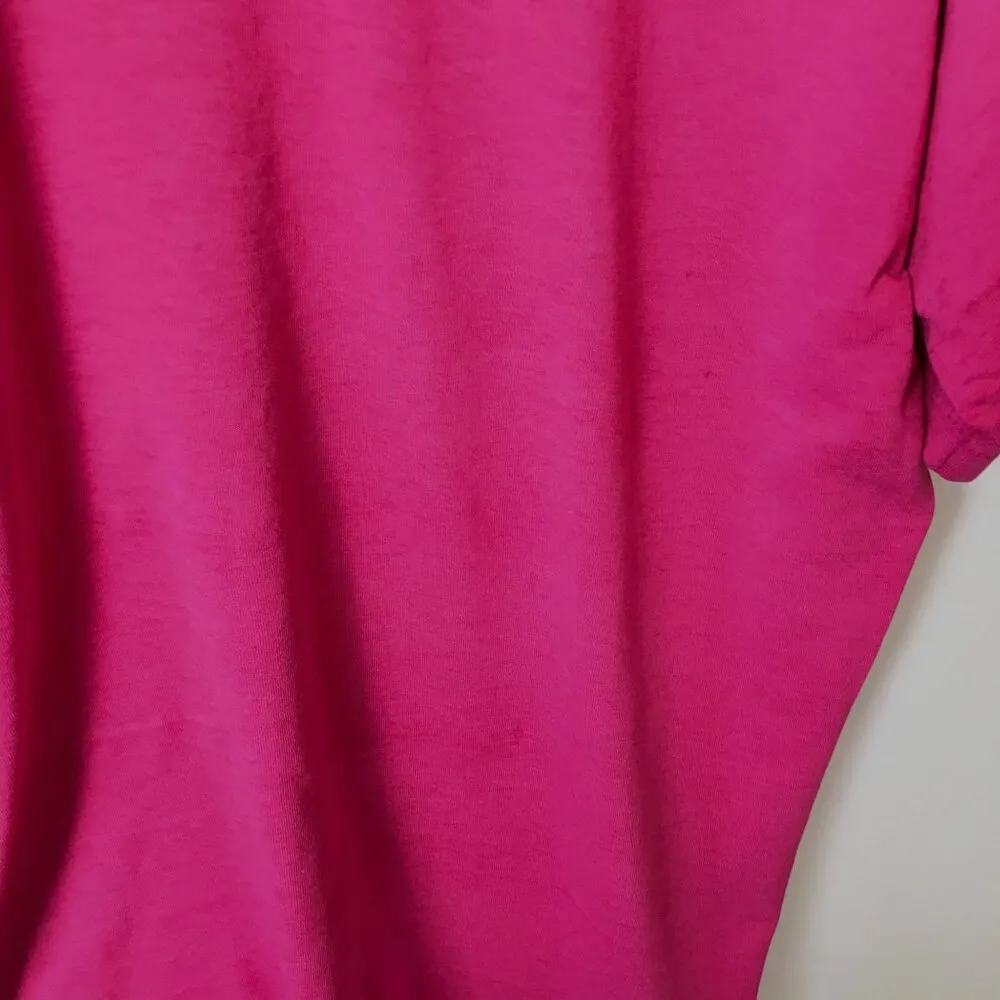 Vintage 80s 90s Hanes Fifty-Fifty Virginia Beach Public Schools Wellness Red XL - Image 9