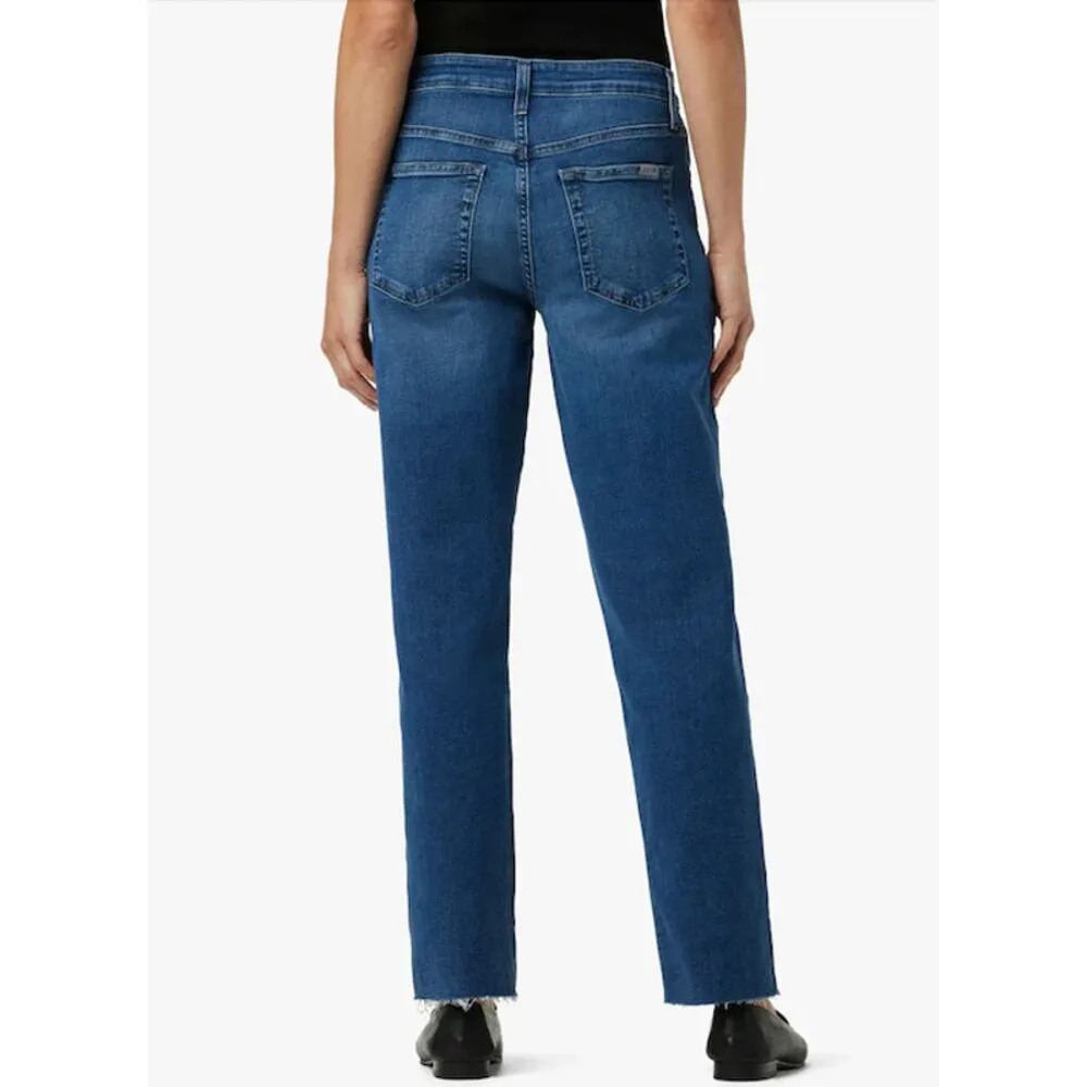joe's jeans  Niki Mid Rise Boyfriend Distressed Straight Denim Jean Pollera-27 - Image 5