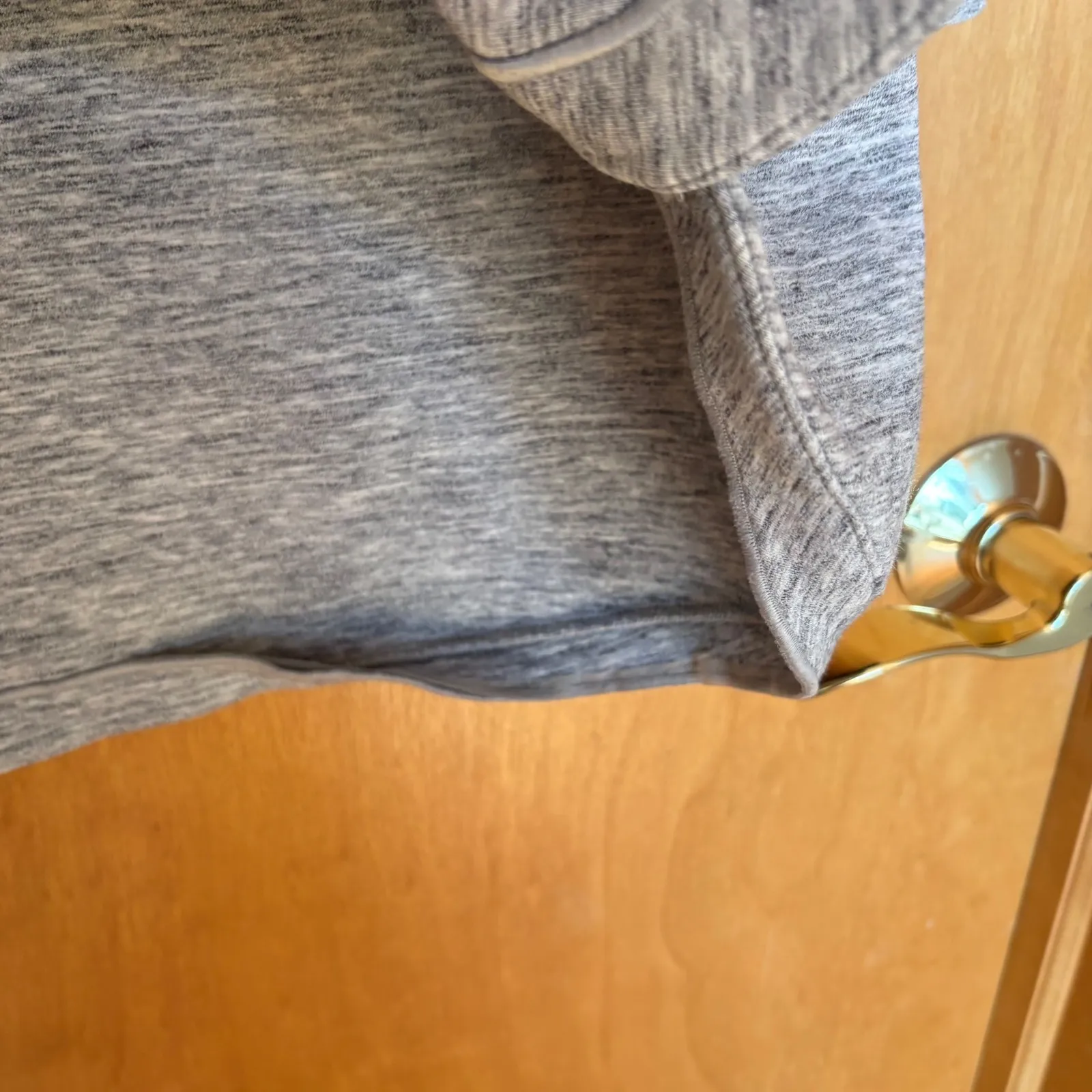 Lululemon Athleisure Hooded Jacket Grey Heathered Full Zip Long Sleeve Women 12 - Image 6