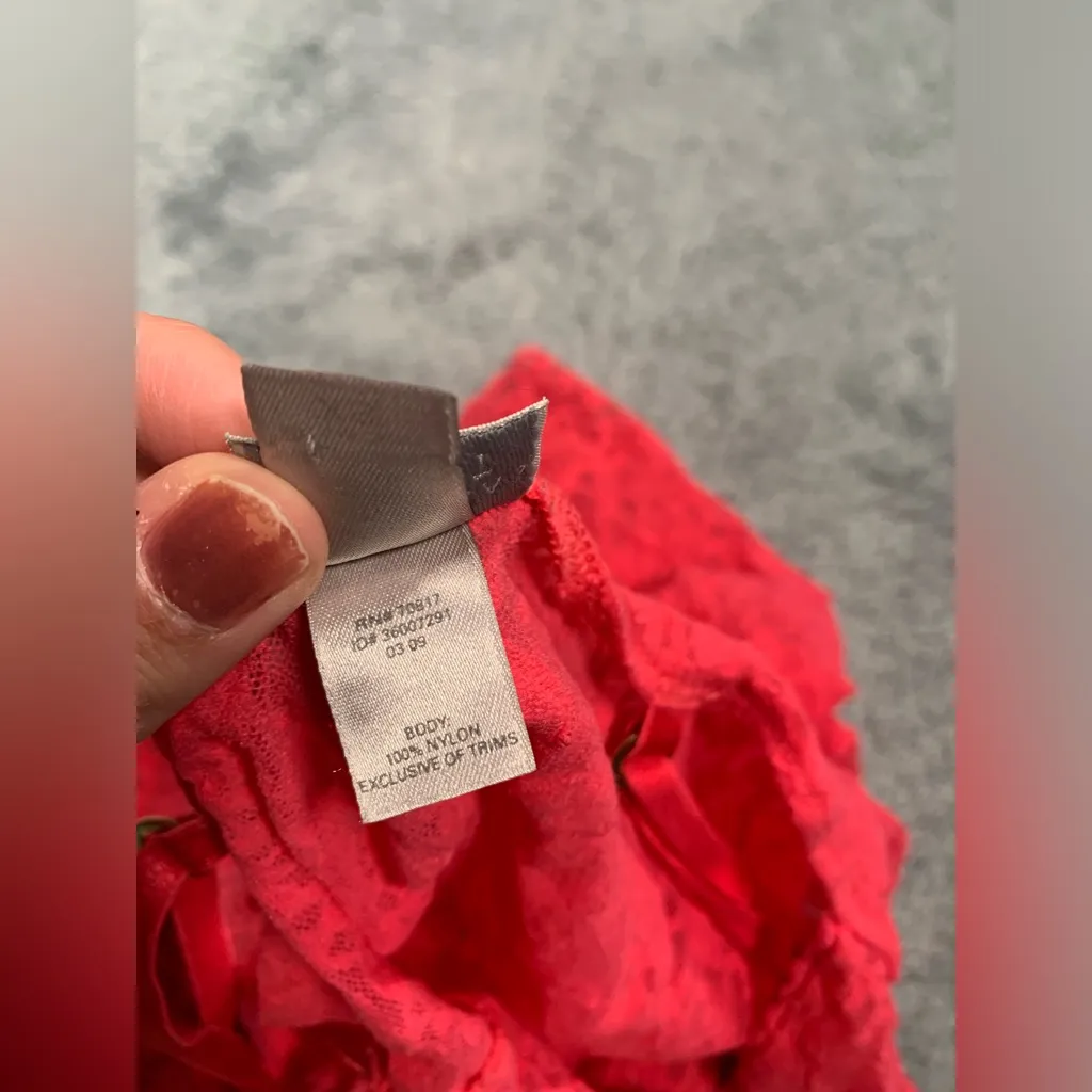 Victoria’s Secret lace nightie dress lingerie pink vintage XS - Image 10