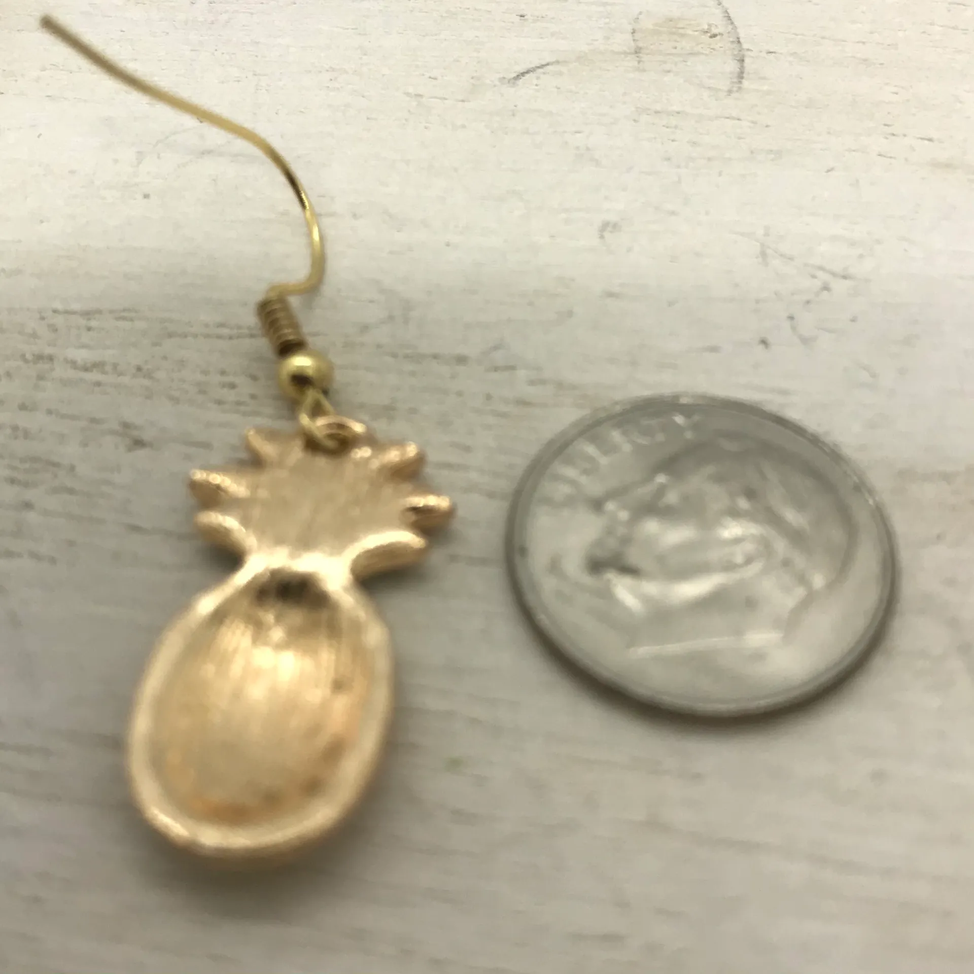 Tropical Pineapple Enamel Earrings New - Image 9