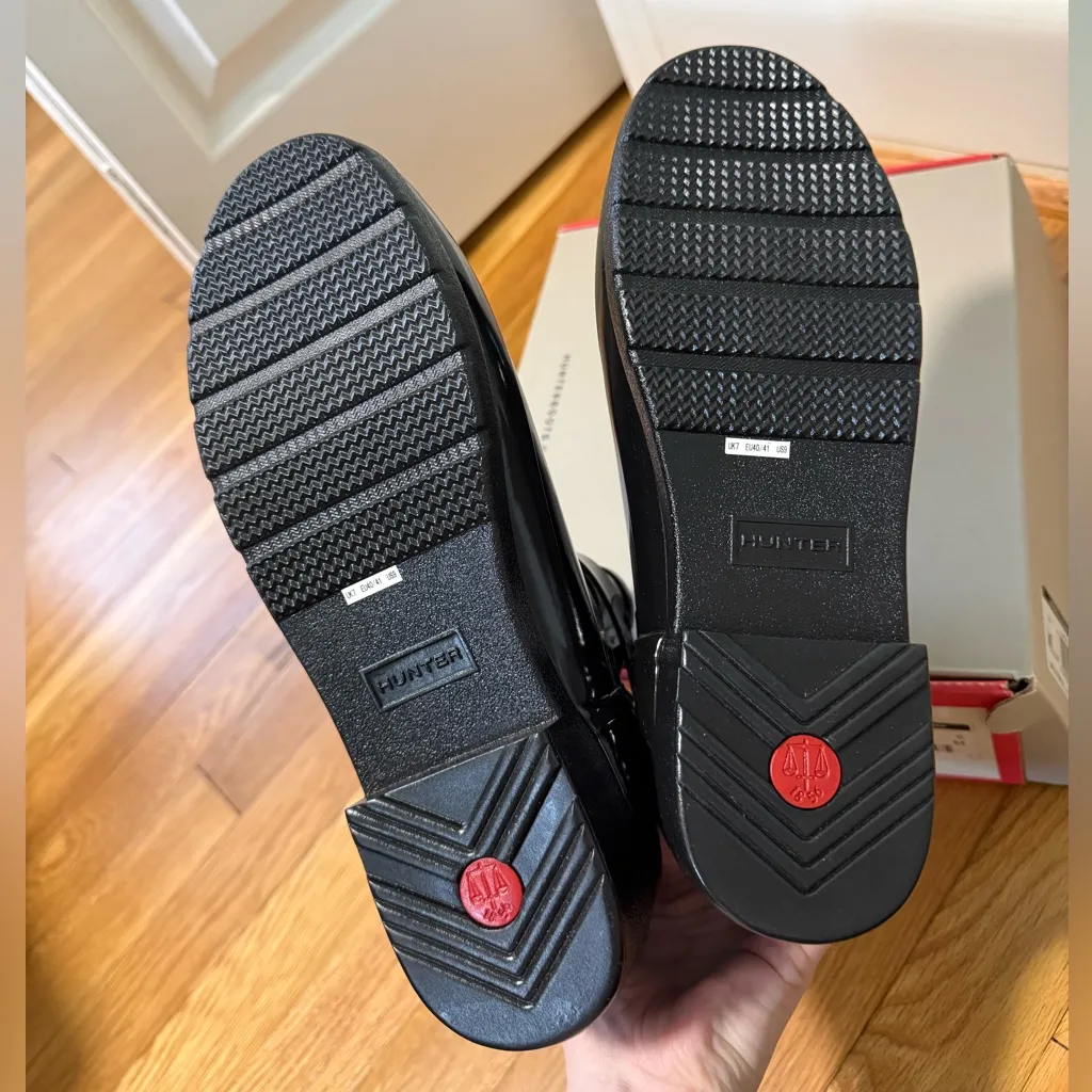 Hunter Women's Quilted Gloss Refined Slim Fit Chelsea Boots Size 9 - Image 10