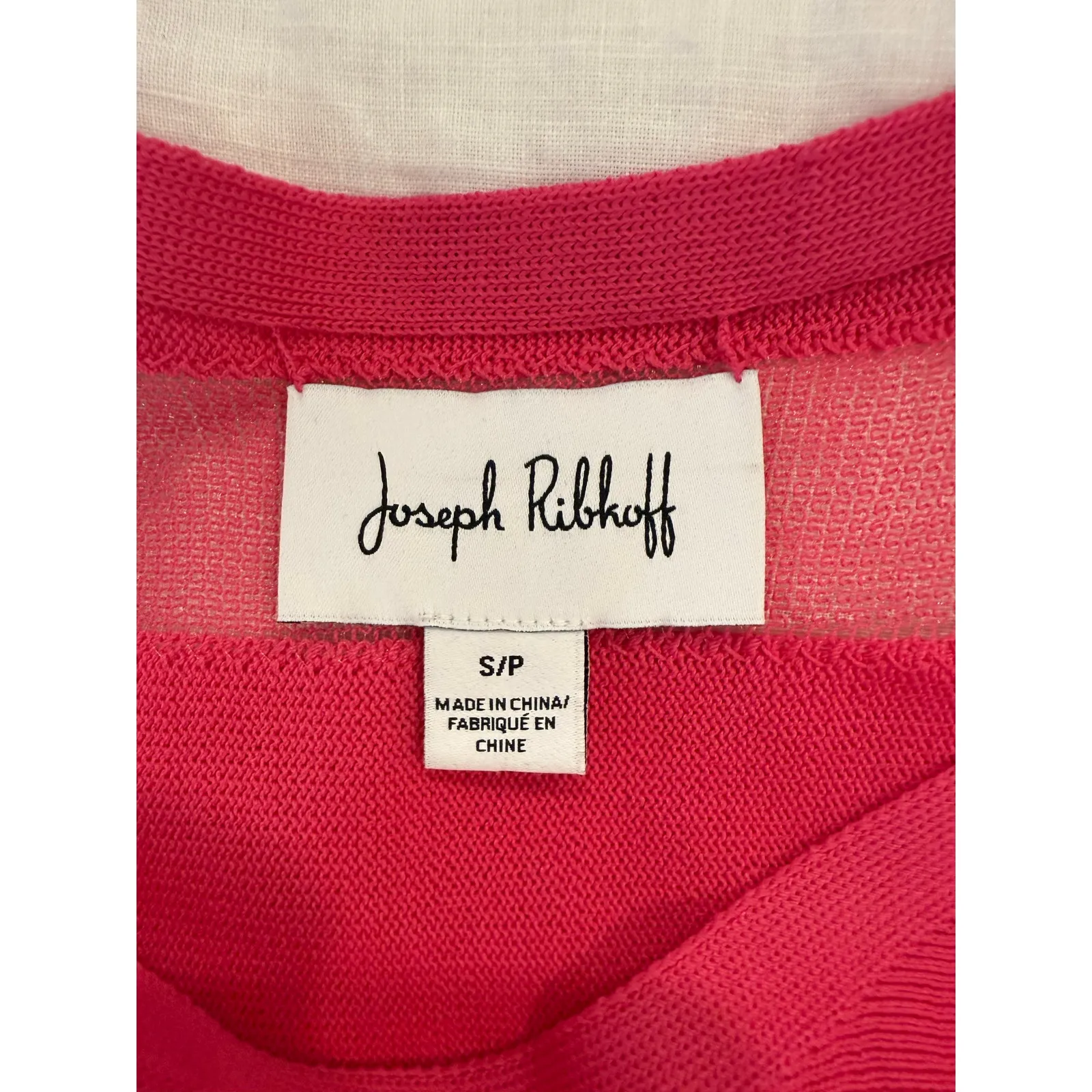 NWT Joseph Ribkoff Sorbet Cutout Long Sleeve Top Knitted Pink Women's Size Small - Image 7