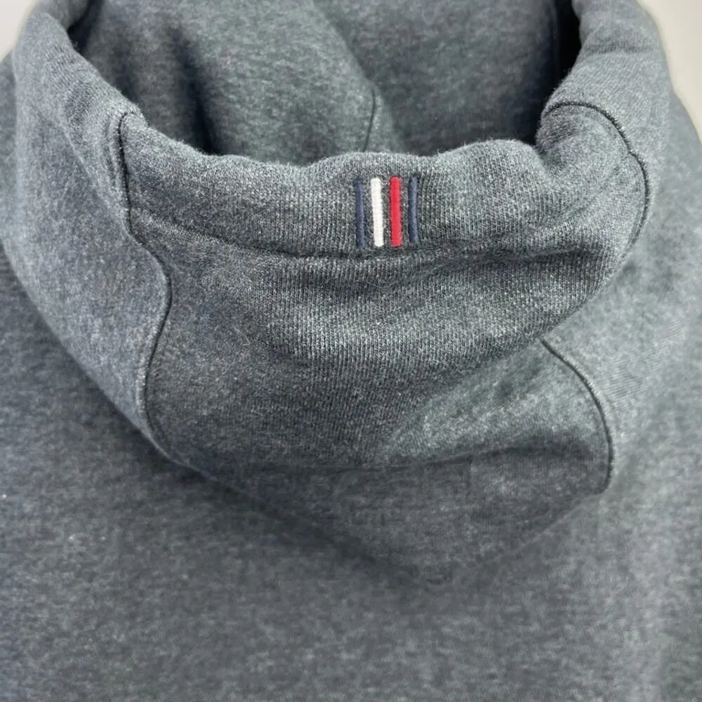 Tommy Hilfiger Unisex Gray Long Sleeve Zipper Casual Sweatshirt Hoodie Jacket M - Image 4