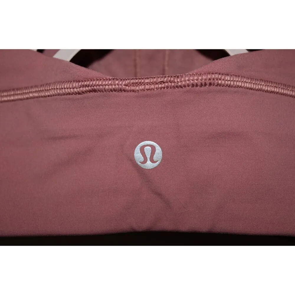 Womens Lululemon Athletica Free To Be Moved Mauve Pink Elastic Sports Bra Size 4 - Image 3